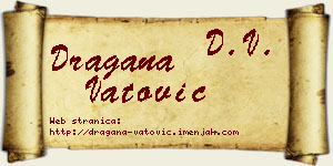 Dragana Vatović vizit kartica